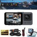 Cam Onemayship Camera Rear Lens DVR 3 Dash Recorder Inside G-Sensor Front 1080P Video Car