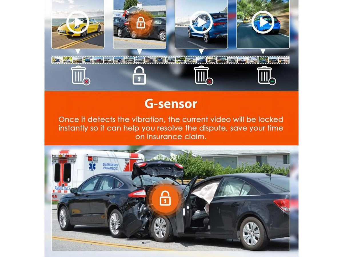1080P and HDR Front Dashboard Cars, 2K FHD Dashcam Cam Motion Camera, Camera, Dual 1080P for Night Parking GPS Vision, Detection Rear Front 60fps Hidden Dash Monitor
