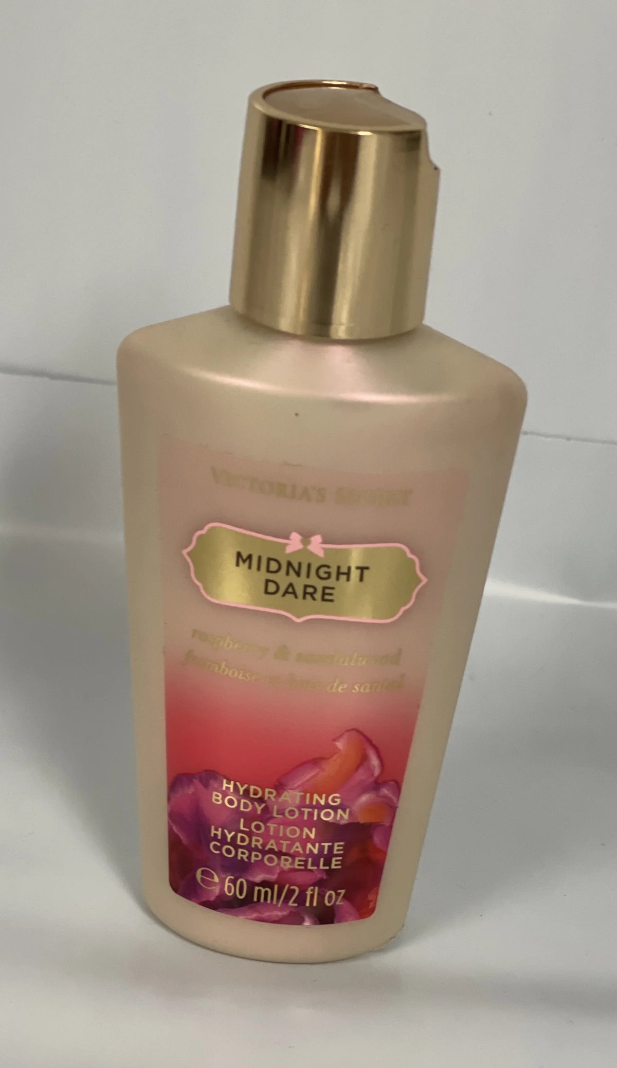 Midnight Dare Sandalwood Lotion Secret Rasberry Hydrating Travel Victoria's Body 2fl dimension oz.