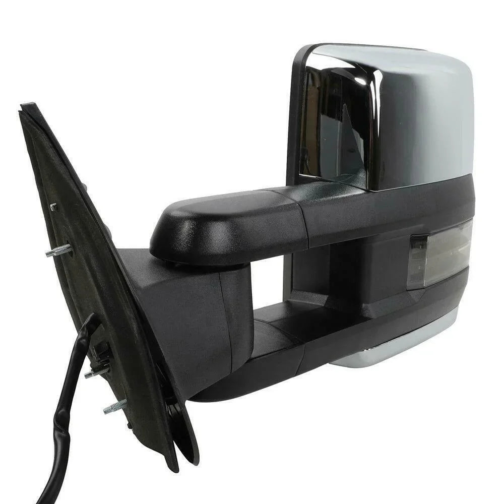 Heated Mirrors Signal&Backup Chrome Led Chevrolet For Towing Power Gmc Lamp
