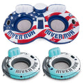 Tube, Run 2 American Float (2 Flag Pack) w/ Inch River 53 Intex Person Red
