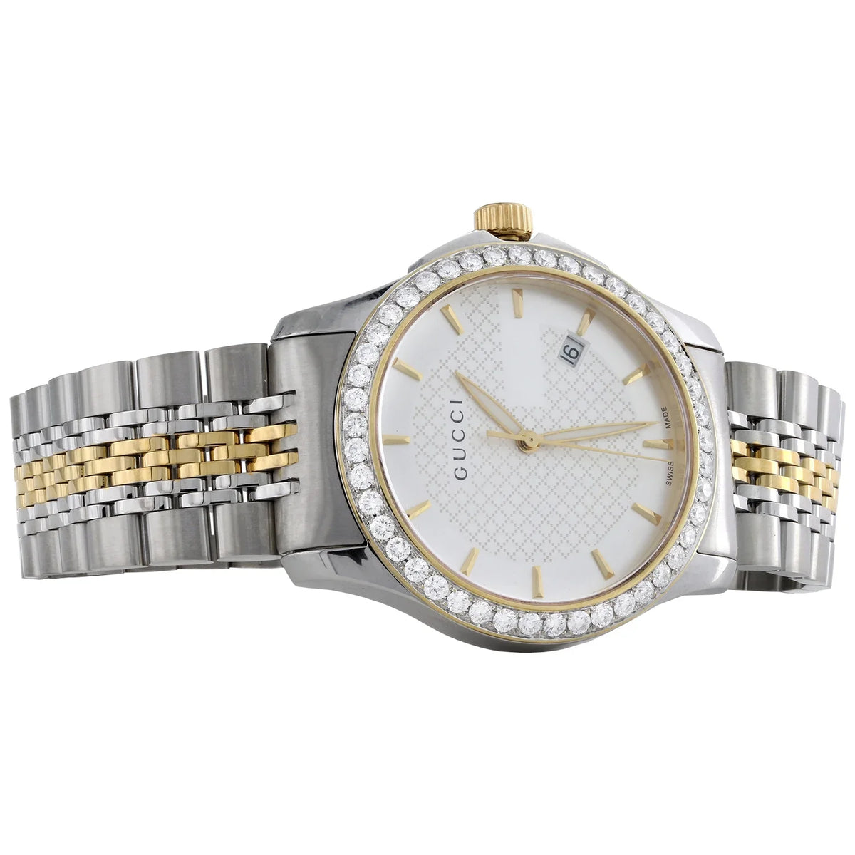 Watch Two Diamond 2 Ya126409 Tone CT. PVD Steel 38mm Yellow S. G-Timeless