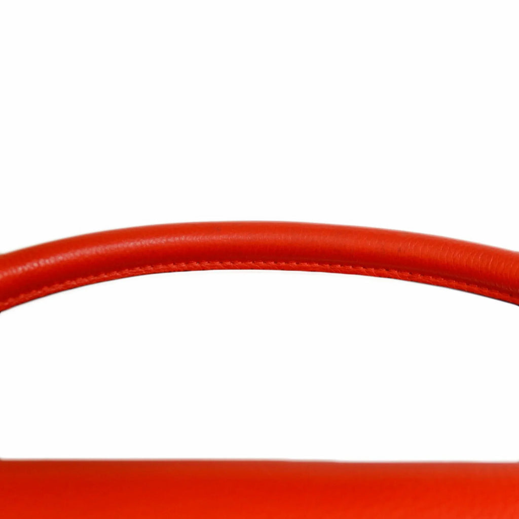 Orange (Fair) CELINE Pre-Owned Leather Celine Women's Trapeze Handbag