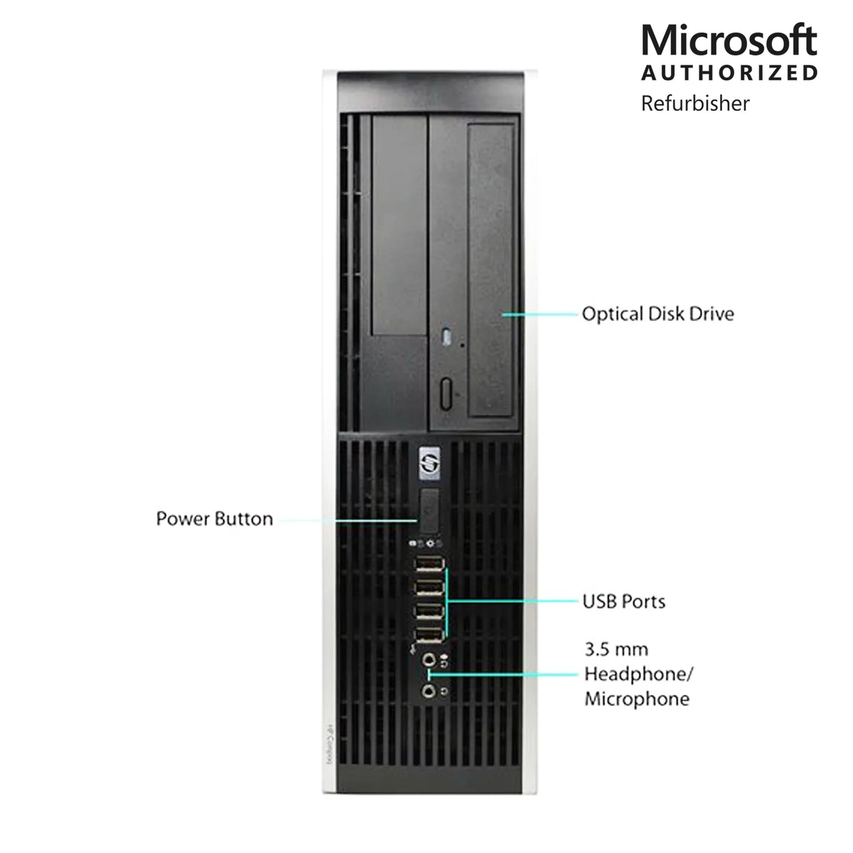 Elite 3.2Ghz 960GB Warranty i5 1 SSD Windows 8100 - Hp 8GB Desktop 10 PC RAM Computer Year WiFi SFF Core