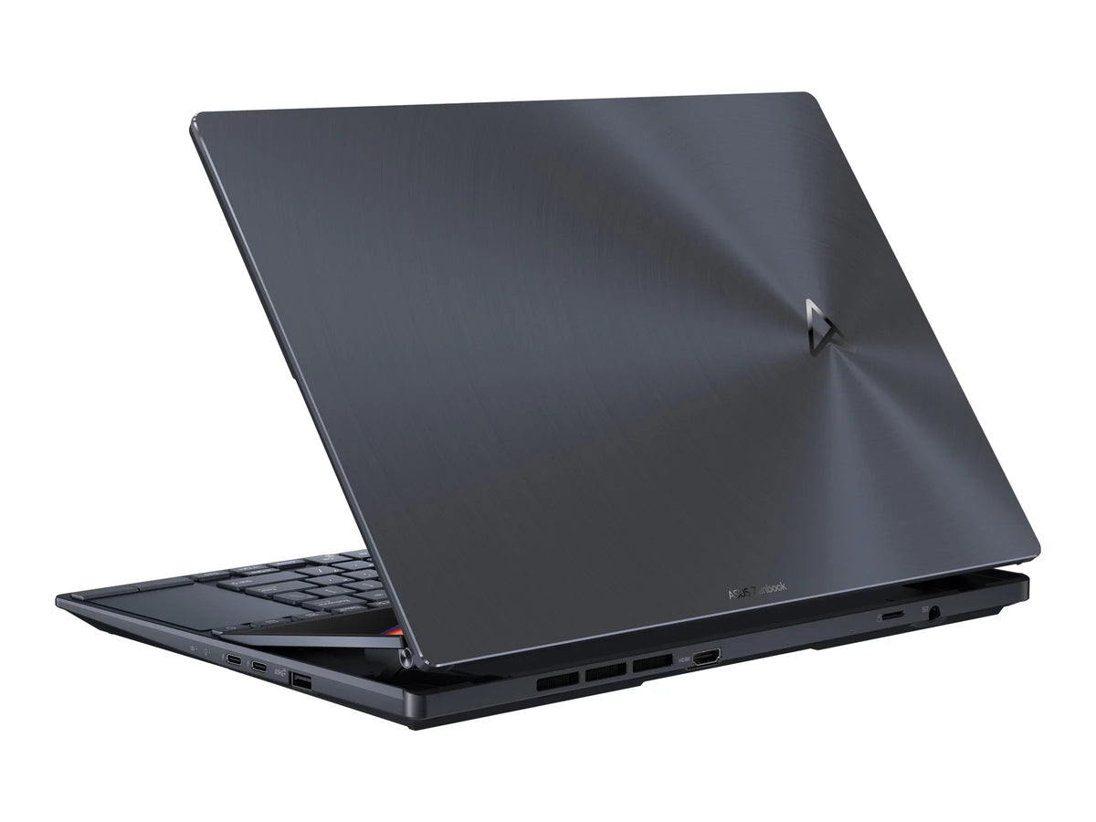 Pro - 32 11 ASUS Home GF 2880 RTX x GB SSD / black Duo 2.5 Core Performance OLED Wi-Fi (2.8K) - Hz 6E - tech RAM 1 - Win touchscreen - NVMe, OLED Zenbook i9 3050 120 12900H Intel TB - - GHz @ 1800 14 - UX8402ZE-DB96T Ti 14.5"