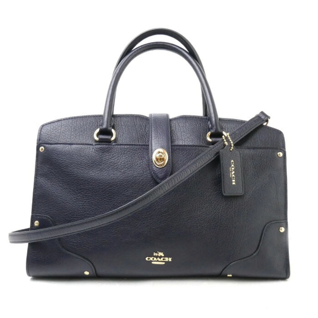 Shoulder 30 Bag (Good) 2Way Women's Pre-Owned Mercer 37575 Satchel Navy COACH