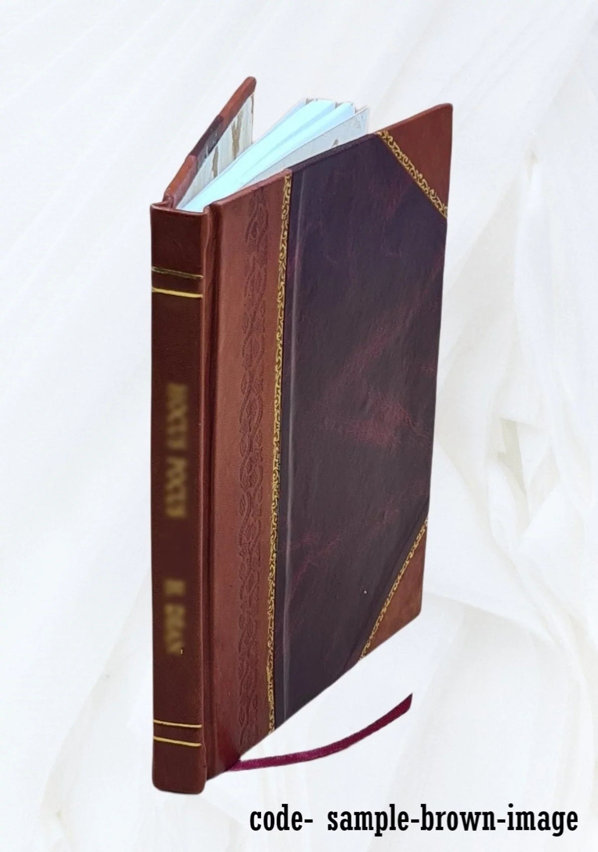 practical use Bound] for [Leather ... The gauger; the designed 1836 officers cask excise of