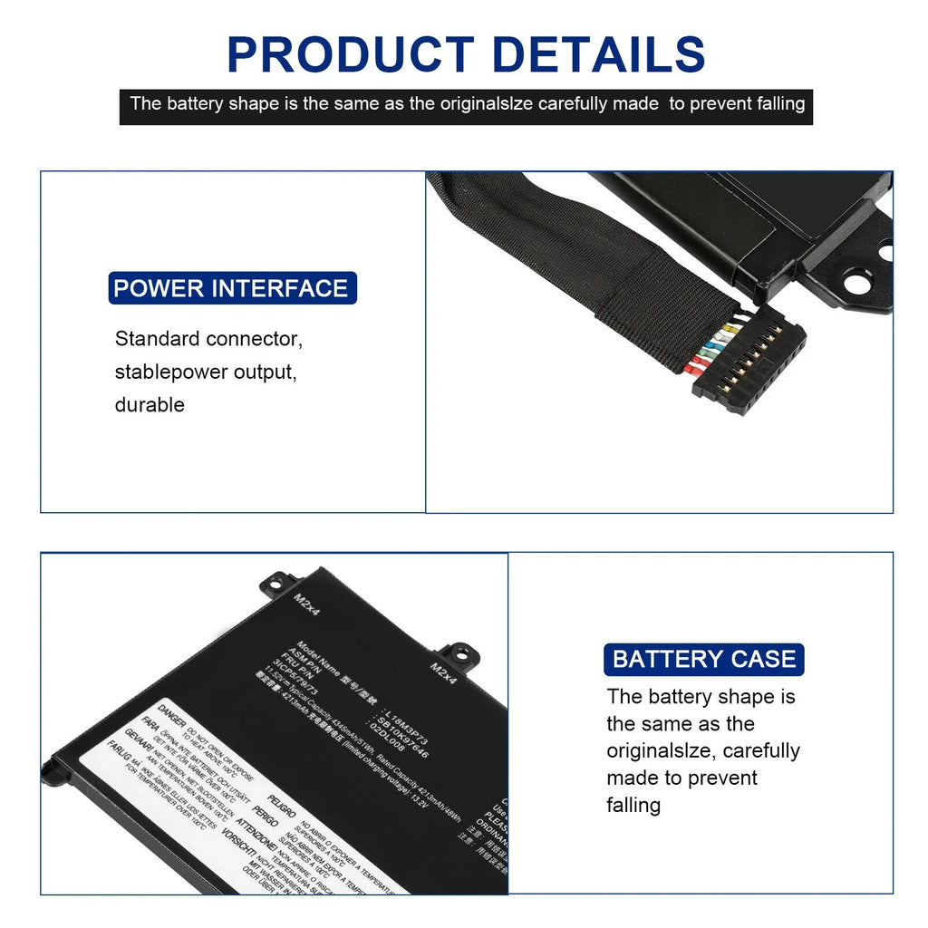 T495 T14 T490 L18C3P72 Battery 1st for Gen P14s ThinkPad P43S