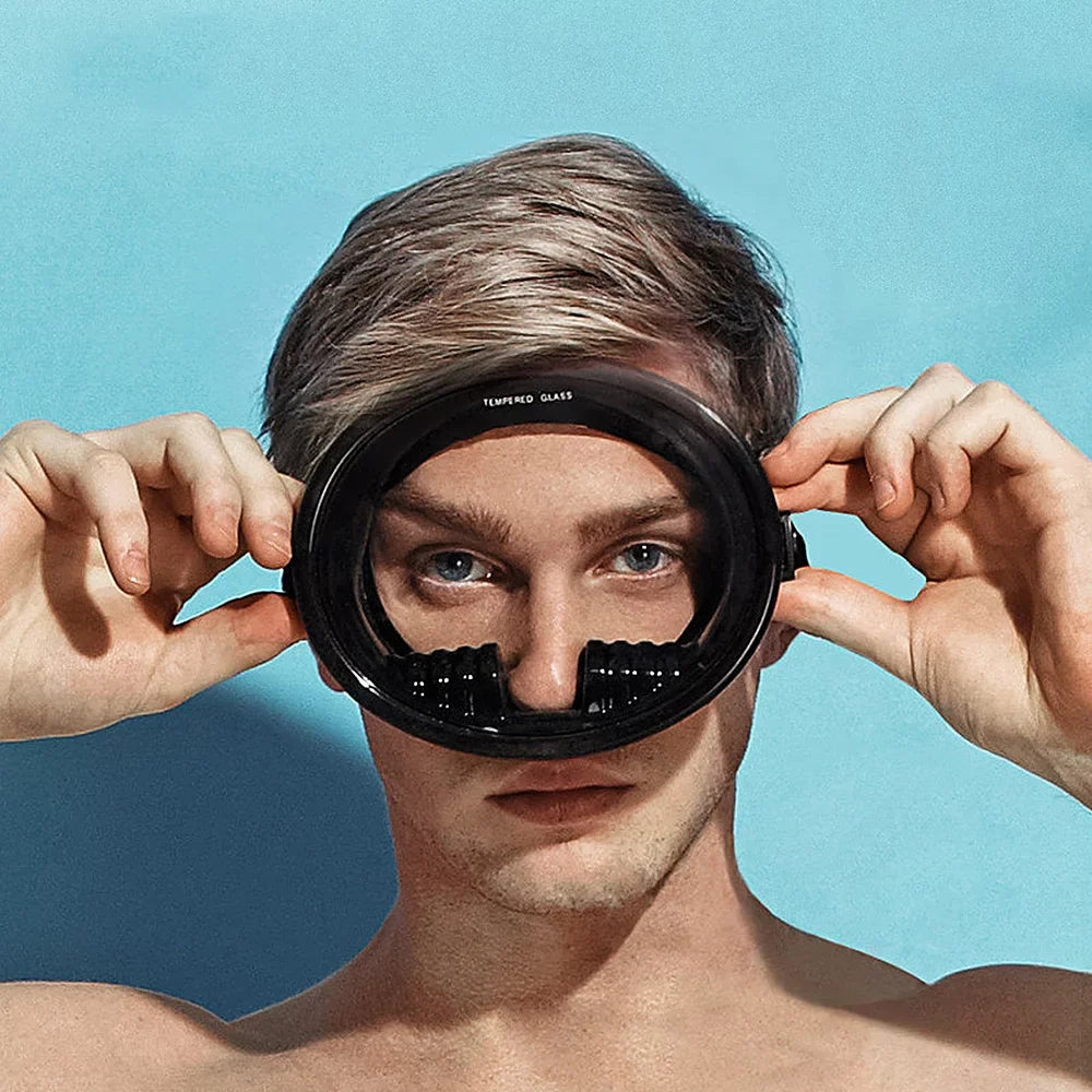 and 180° Frame Snorkeling Big Best for Diving Vision Dcenta -Fog View Full Wide Spearfishing Diving Underwater Watertight Lens