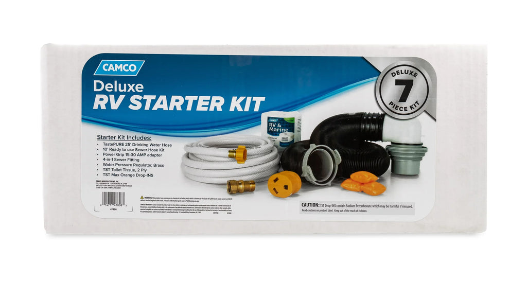with Right Start Boxed Basic Season Starter RV RV Outfit (47808) | Kit | Camco Out Deluxe Accessories to the Multicolor Your