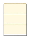 w Zapco Checks, Paper, High-Security 8-1/2" PACK Complex Organic Microperfed Check Background OF - SHEETS Security 100 12 11", x 3-Up Features Pattern, with
