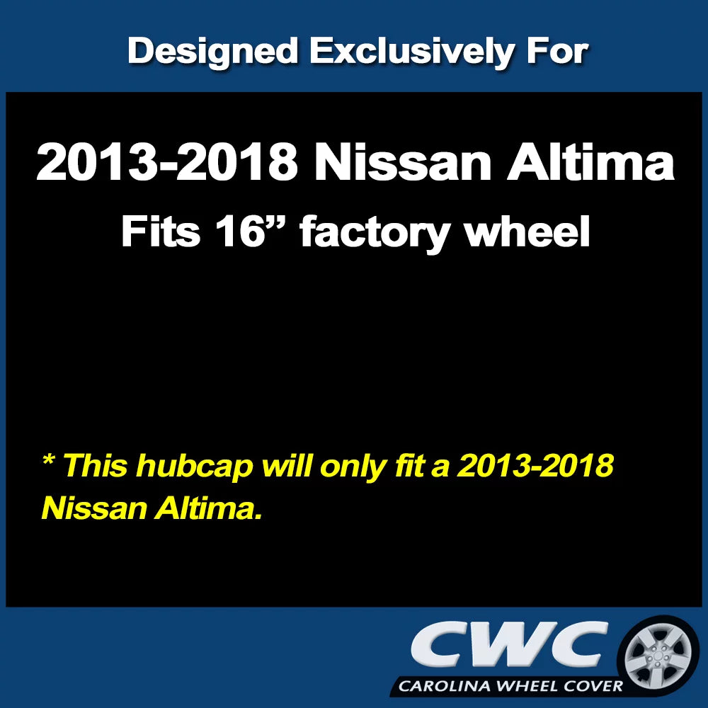 Hubcap Replacement Hubcap) 16-In. Premium 2018 Altima Nissan Cover Replica - (SIngle Wheel 2013 CarolIna for
