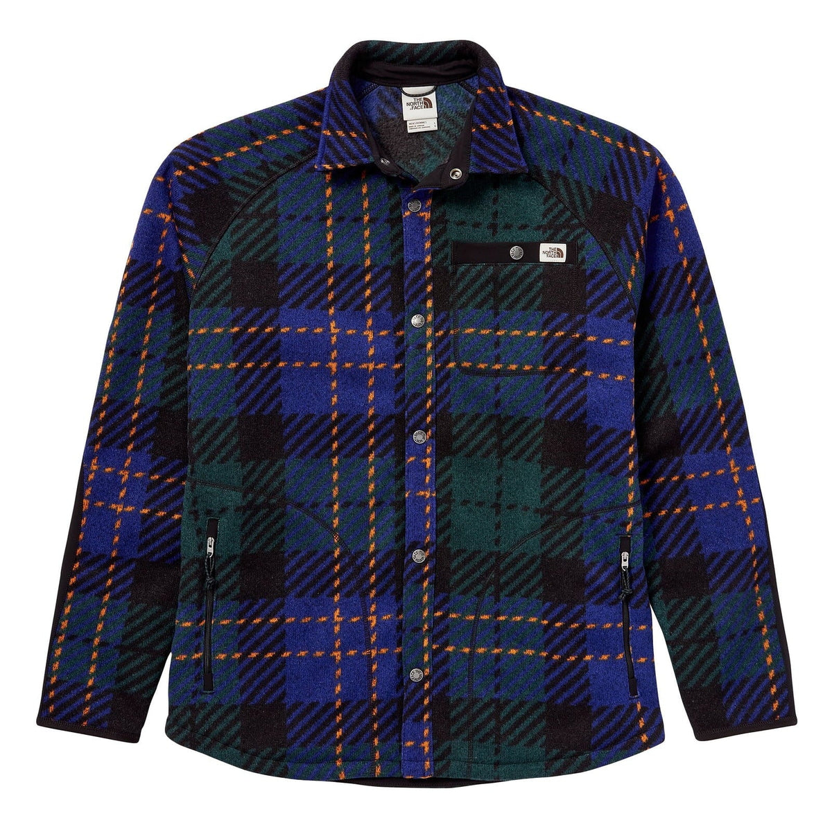 Green) The Face Men's Gordon Shirt Lyons Jacket (Large, Plaid Shacket North