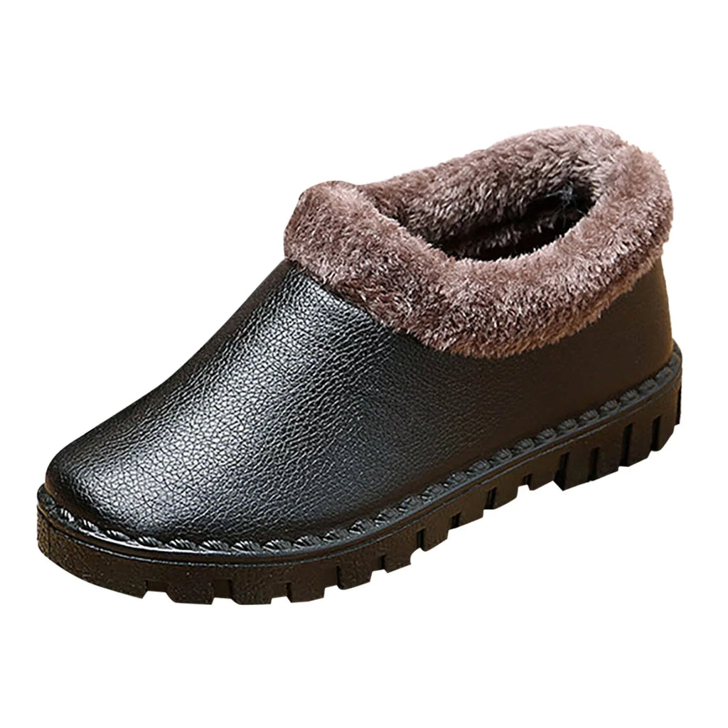 Winter T Hiking Shoes Women Snow PU Thickened Shoes Womens Boots Cotton Fashion Cotton Boots Plush ILJNDTGBE Warm Winter