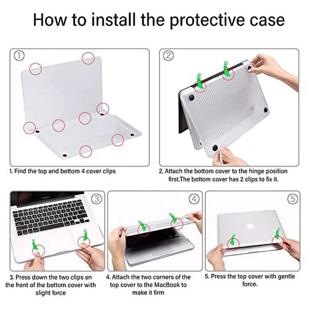 ID Keyboard Shell（Black Leopard GABraden Print） 2016 Protectors,Laptop 2 (A2338 and 2017 pro M1 2018 Touch MacBook Hard Pack inch with 2019 /A2159/A2251/A2289/A1989/A1706)with Case,2020 13 Compatible