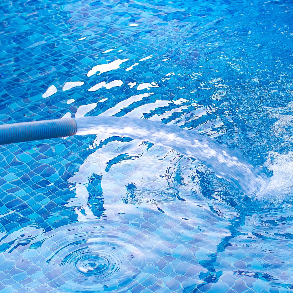 ID Lightweight 2" Discharge Pool for Hose Reinforced Swimming Hose Backwash 33ft PVC Flat Lay