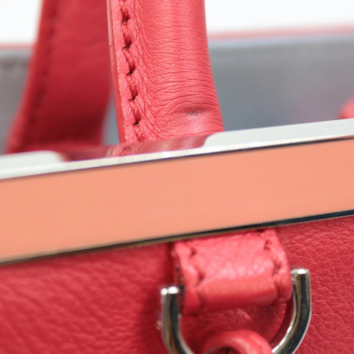 Red Bag Handbag Ladies Toujour (Fair) Pre-Owned FENDI Shoulder