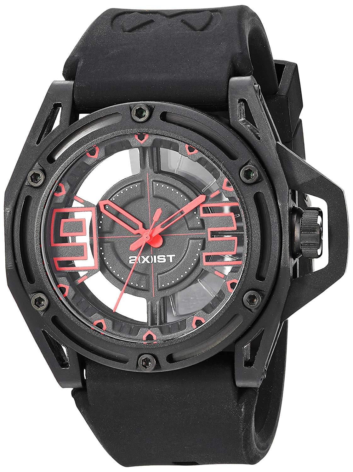 Steel and Color:Black Quartz 2X1-004) Watch, Casual (Model: Stainless Silicone NYC'