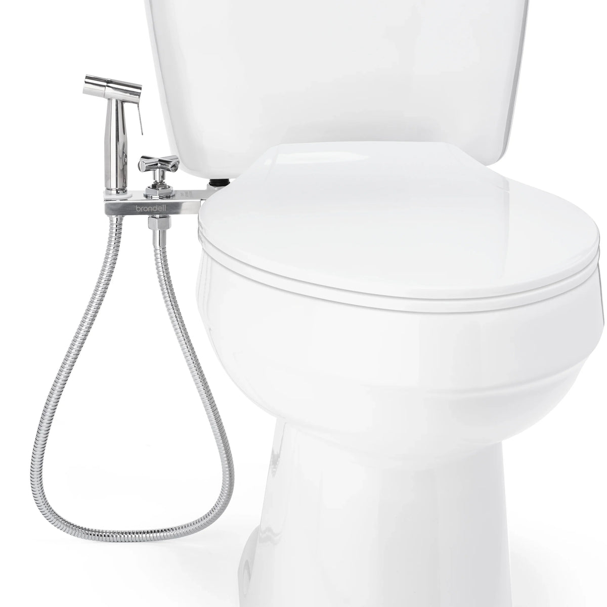 CleanSpa with and Brondell Holster Luxury Integrated Shut Hand-Held Steel Stainless Sprayer Bidet off,